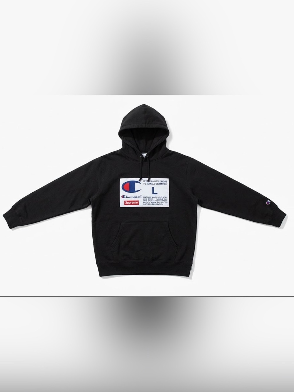 Men’s Supreme X Champion Hoodie Size Large